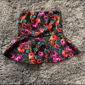 Forever 21 Floral Tube Top